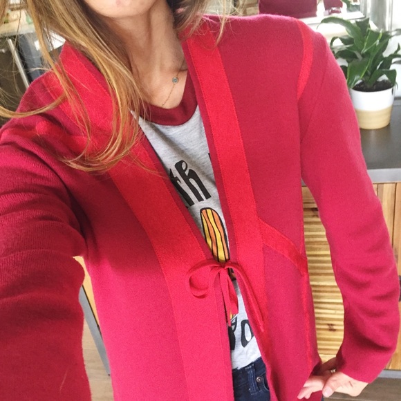 Vintage Made in Italy Two Tone Cardigan - Picture 4 of 8